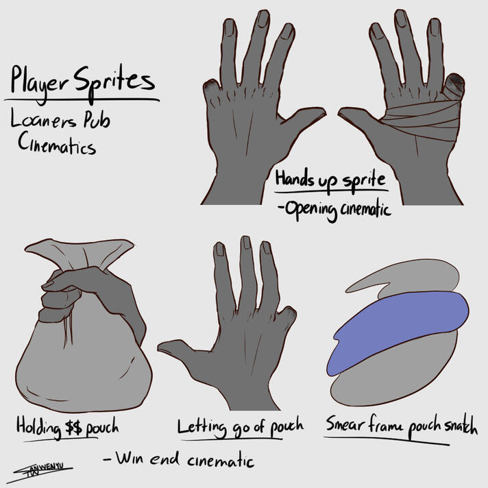 Player Cinematic Sprite Sheet