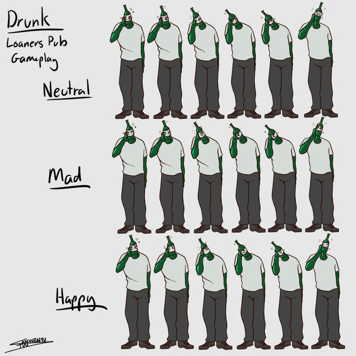 Drunk Sprite Sheet