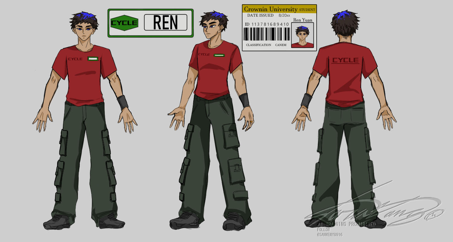 Character Design Turnaround (Clip Studio Paint)